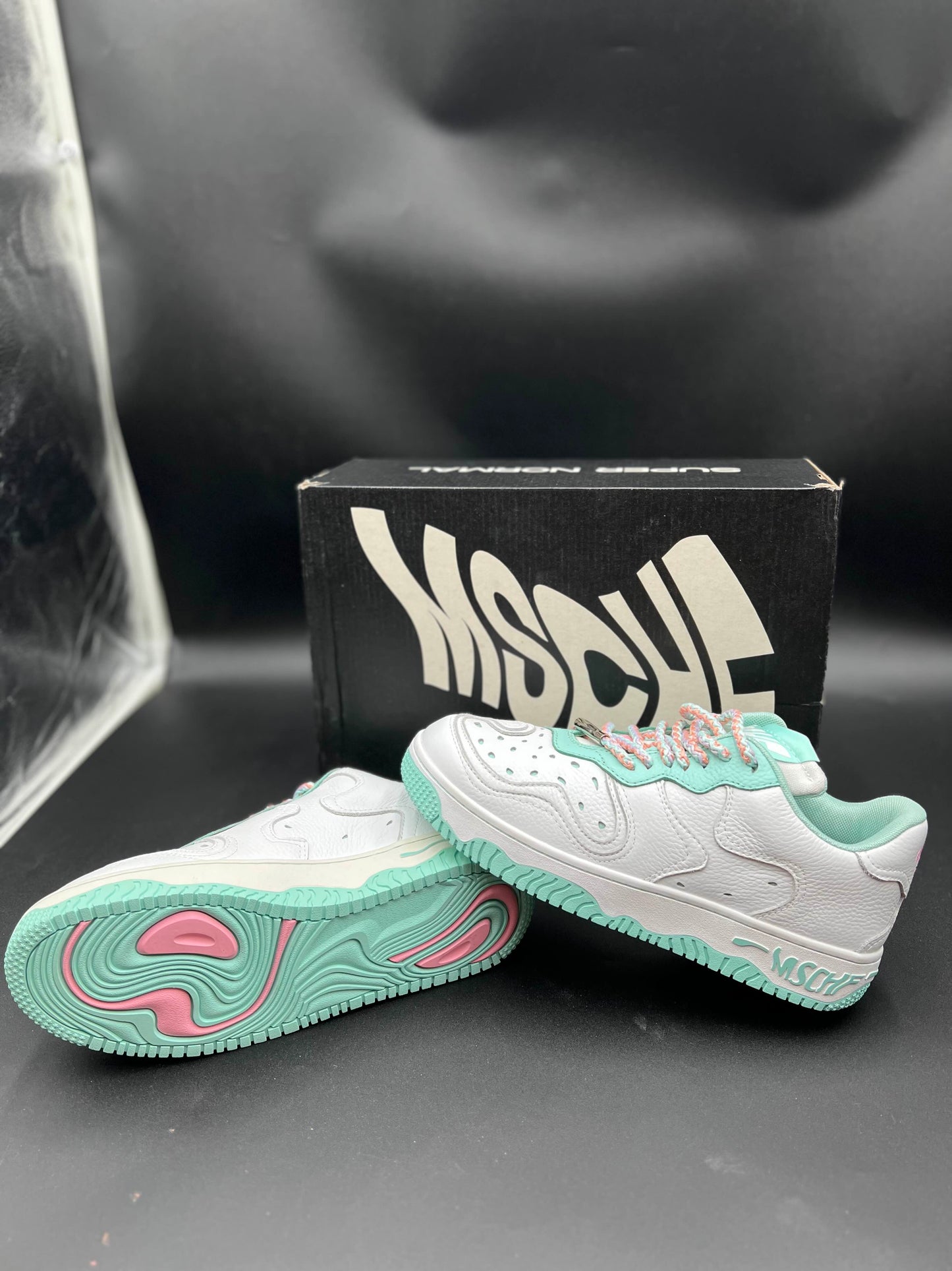 MSCHF Super Normal white/mint/pink